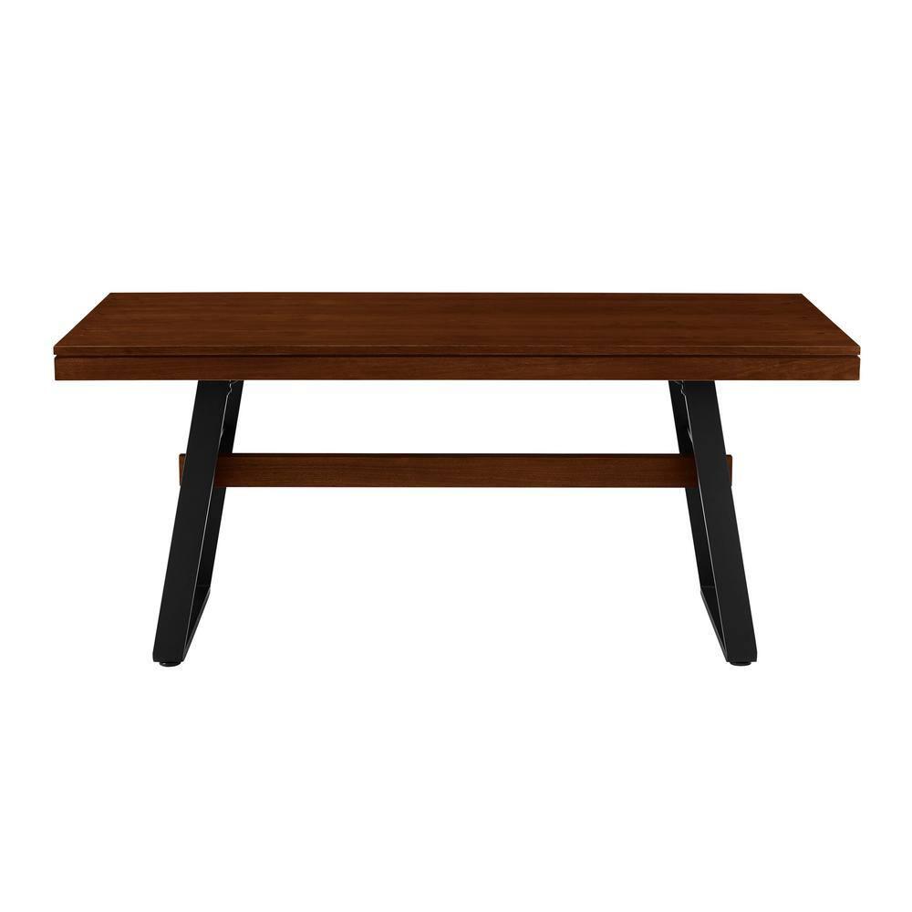 Ash Metal Base Dining Table