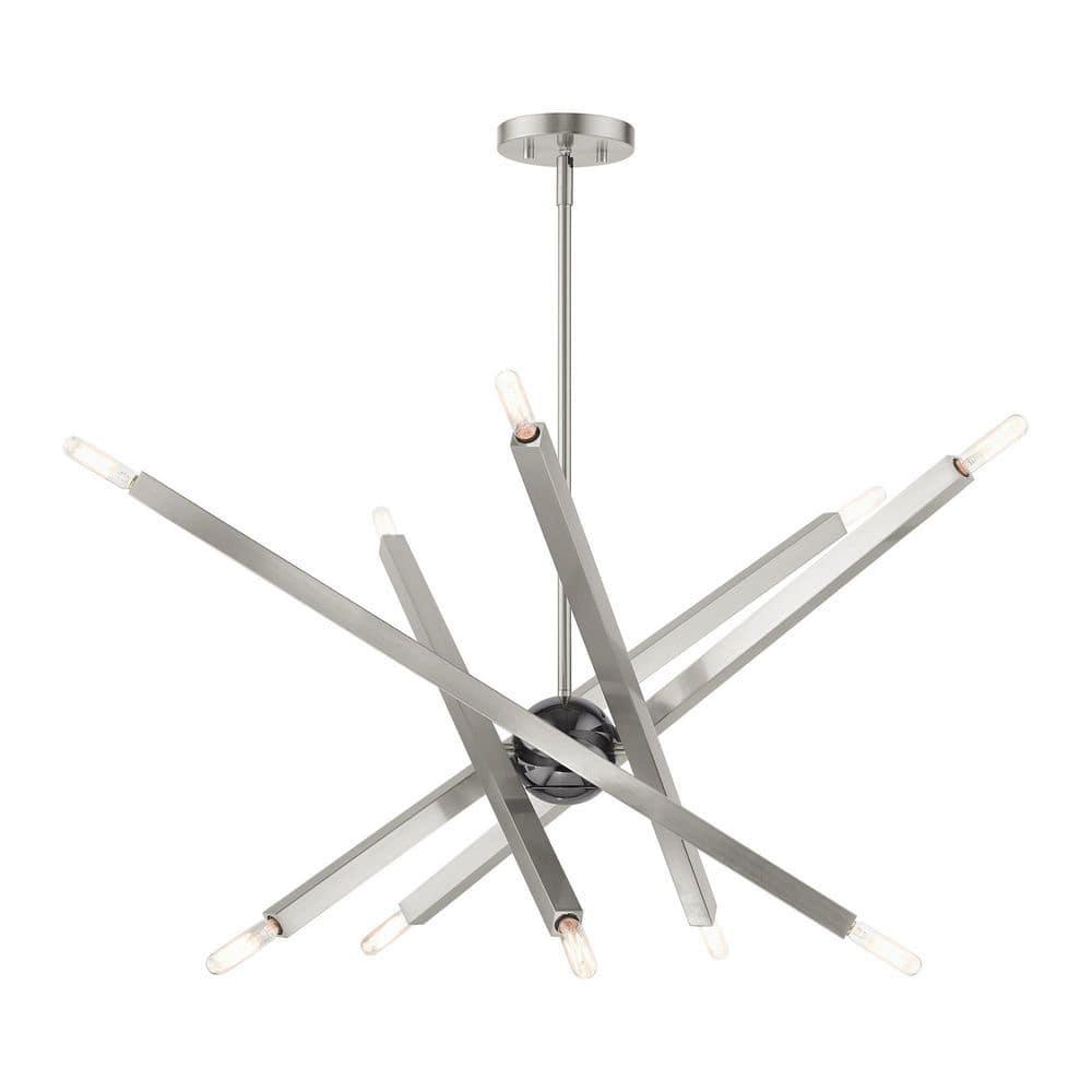 Livex Lighting - Moco - 10 Light Chandelier in Modern Style - 32 Inches wide by