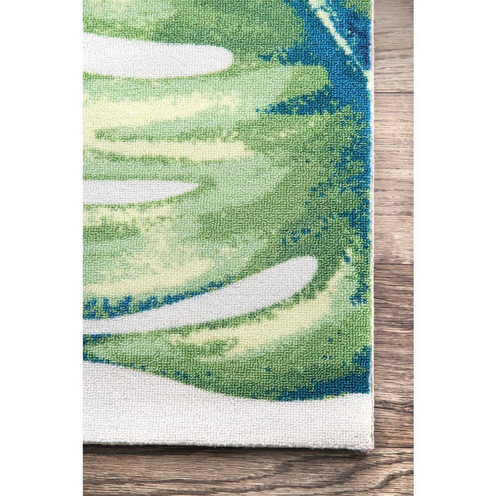 Nuloom Lisa Floral & Paisley 8x10 Indoor/Outdoor Area Rug for Living Room Patio Deck Front Porch Kitchen, Green Multicolor/Ivory