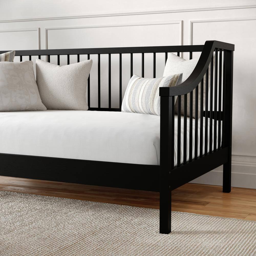 Martha Stewart Martha Stewart Neely Wooden Platform Daybed With Spindles And Wood Slat Foundation