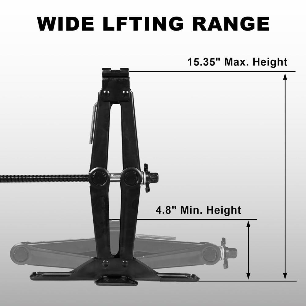 BIG RED 1.5 Ton Portable Steel Scissor Jack