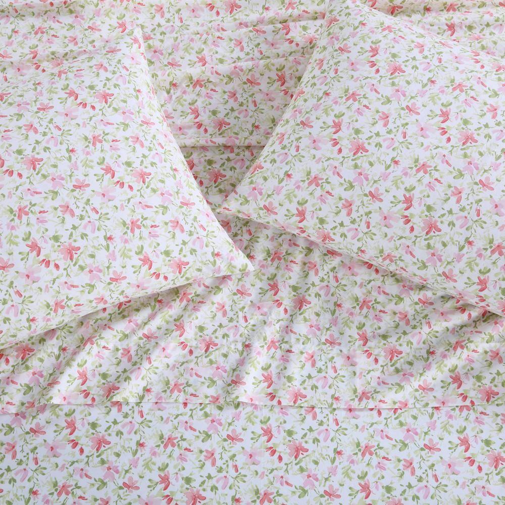 Laura Ashley Printed Cotton Percale Pillowcase Set (Set of 2)
