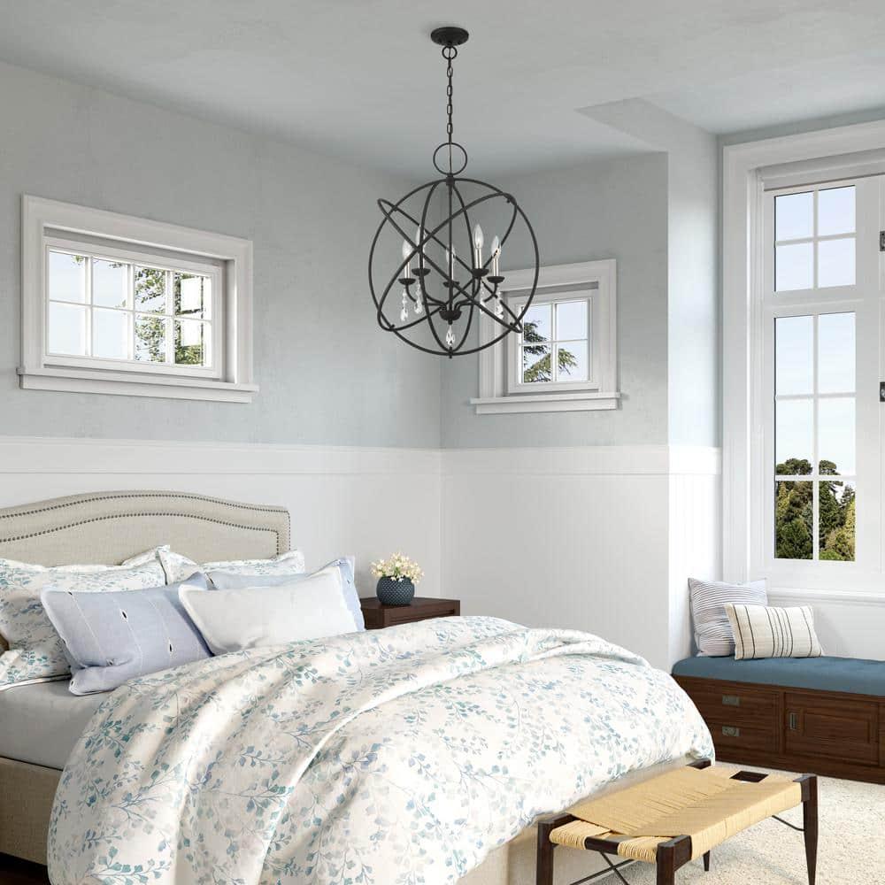 Livex Lighting Aria 5 - Light Chandelier in  Black