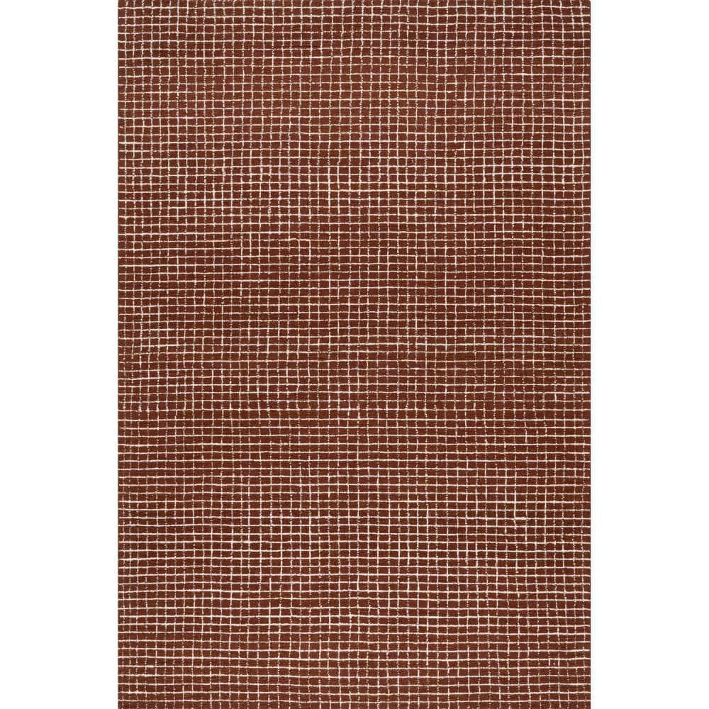 Katasha Checked Wool Area Rug