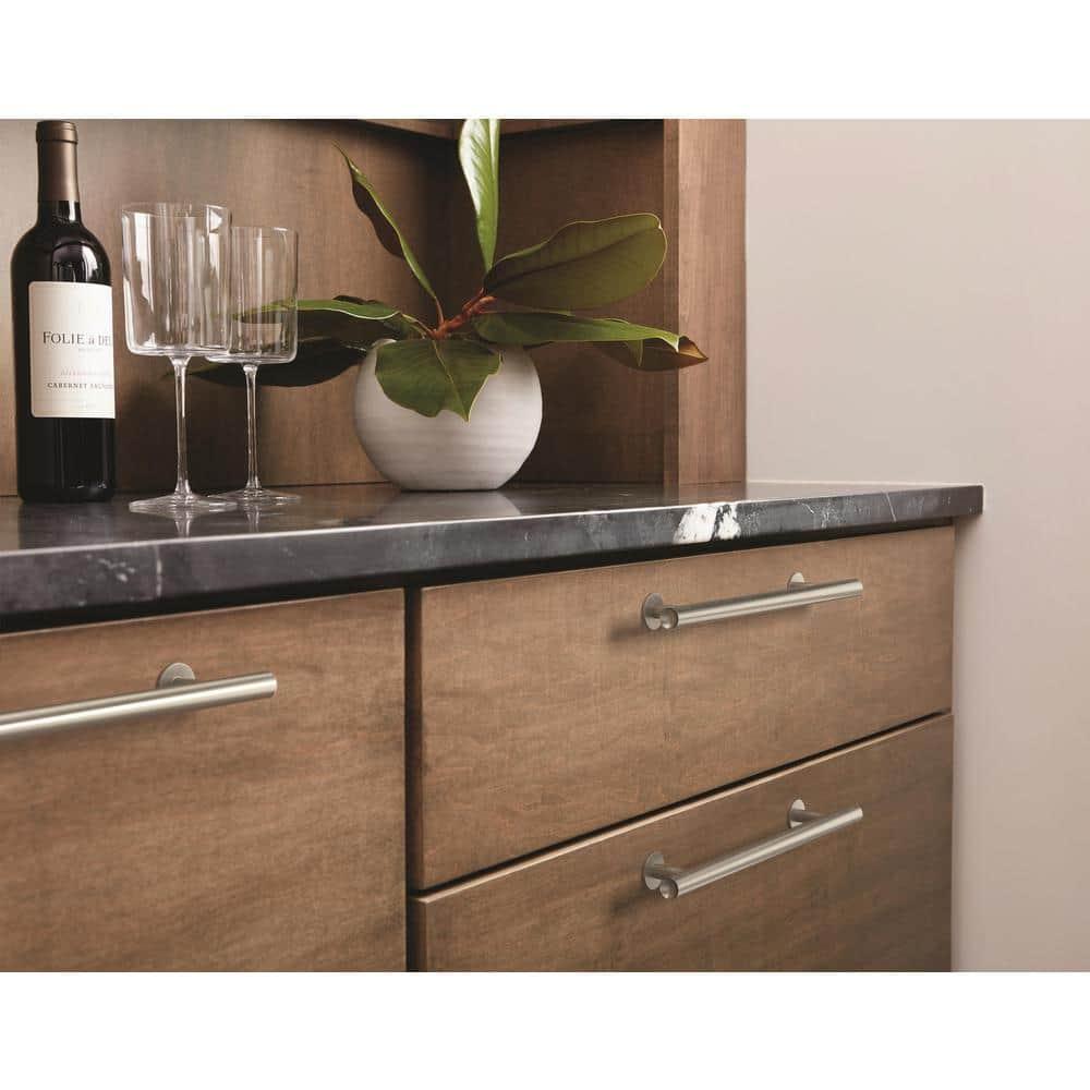 Amerock Radius 3-3/4 inch (96mm) Center-to-Center Satin Nickel Cabinet Pull