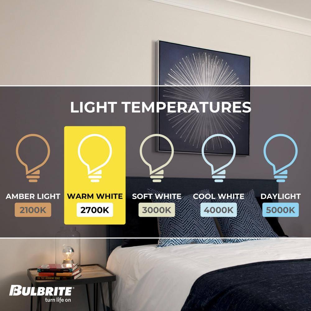 Bulbrite  Pack of (6) Dimmable Half Chrome Medium (E26) Incandescent Bulb G25 40 Watt