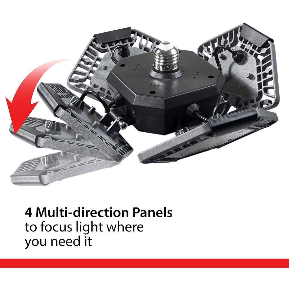 Bell+Howell Quadburst 5500 Lumens Multi Directional Ceiling Light with 4 Adjustable Panels