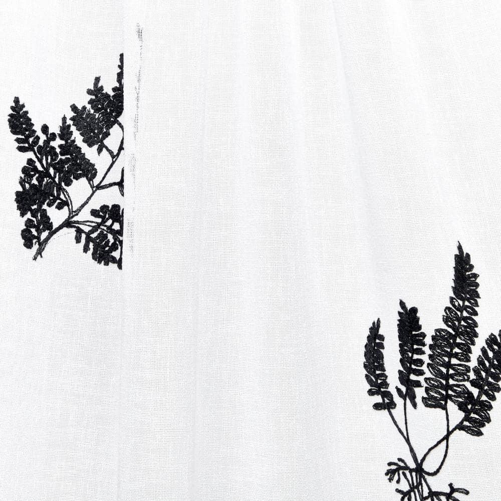 Nicole Miller Nicole Miller New York Mabel Sheer Rod Pocket Curtain Panels Pair (Set of 2)