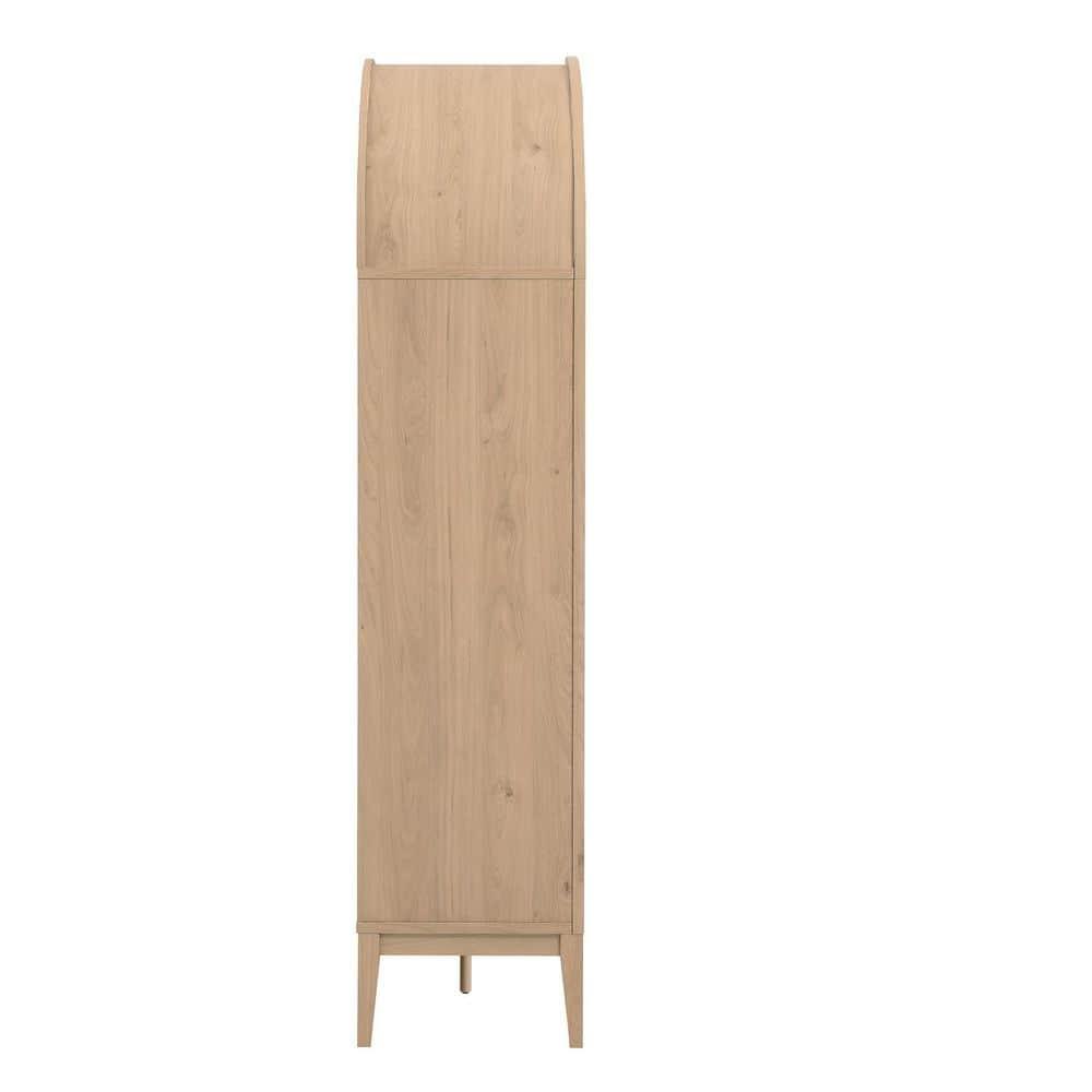 Modway Nolan 74" Tall Arched Storage Display Cabinet Bookshelf