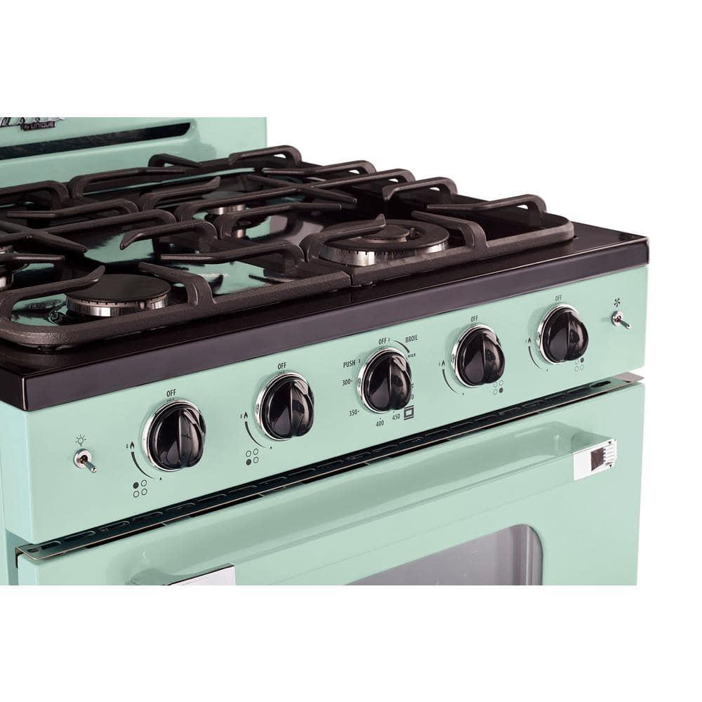 Unique Appliances Classic Retro 30" 4 burner 3.9 cu. ft. Freestanding Gas Range with Convection Oven UGP-30CR LG