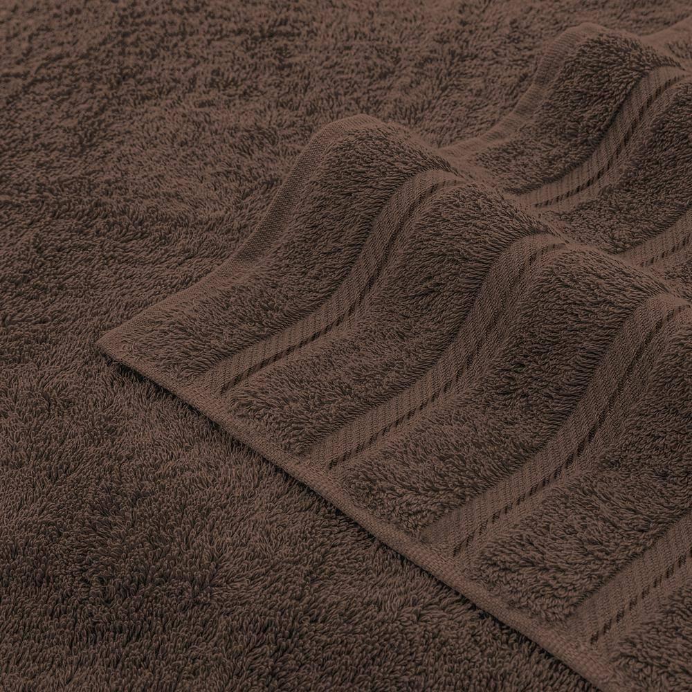 American Soft Linen Bekos 6 Piece Towel Set, 100% Cotton Bath Towel Set for Bathroom, Brown