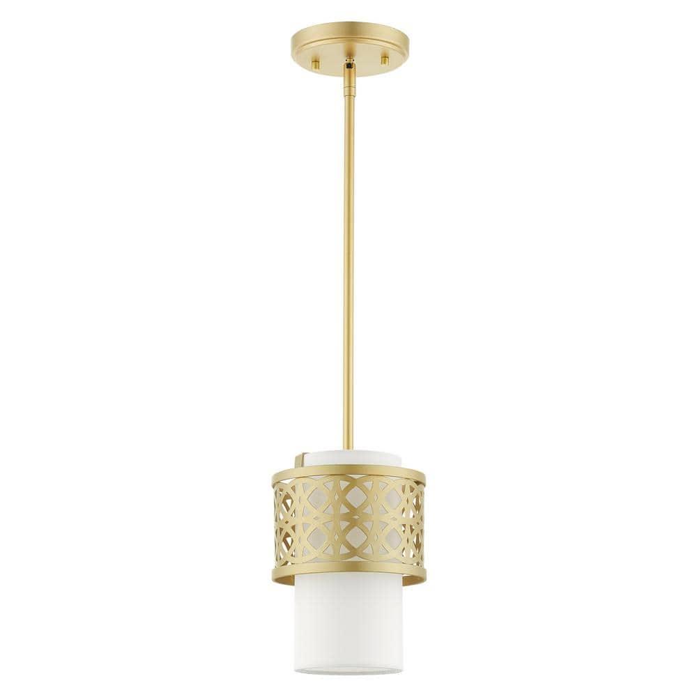 Livex Lighting Calinda 1 - Light Pendant in  Soft Gold