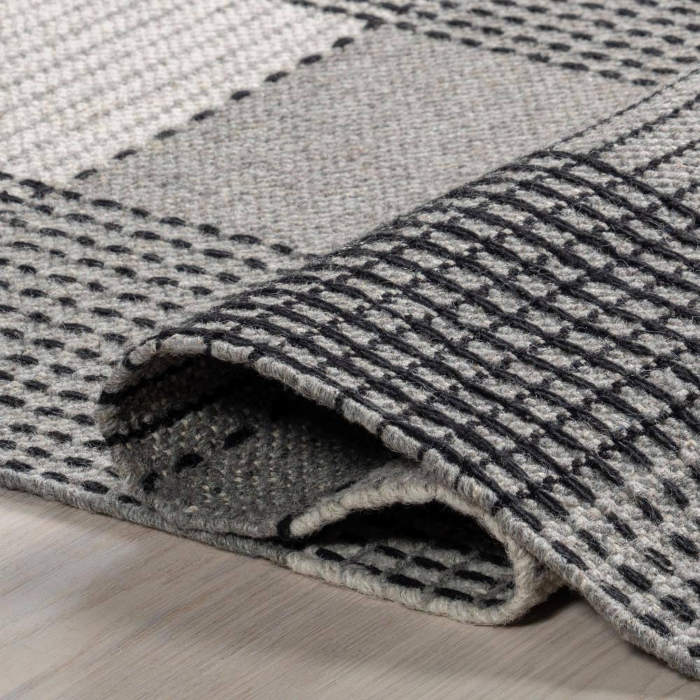 Nuloom Oregon Plaid Wool Area Rug, 6' x 9', Grey