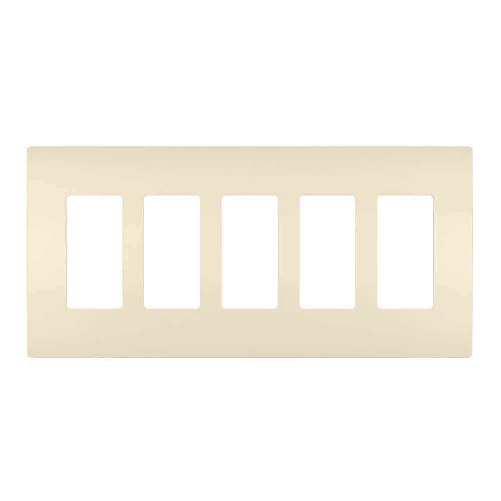 Legrand Radiant 5-Gang Decorator Rocker Screwless Wall Plate & Reviews | Wayfair