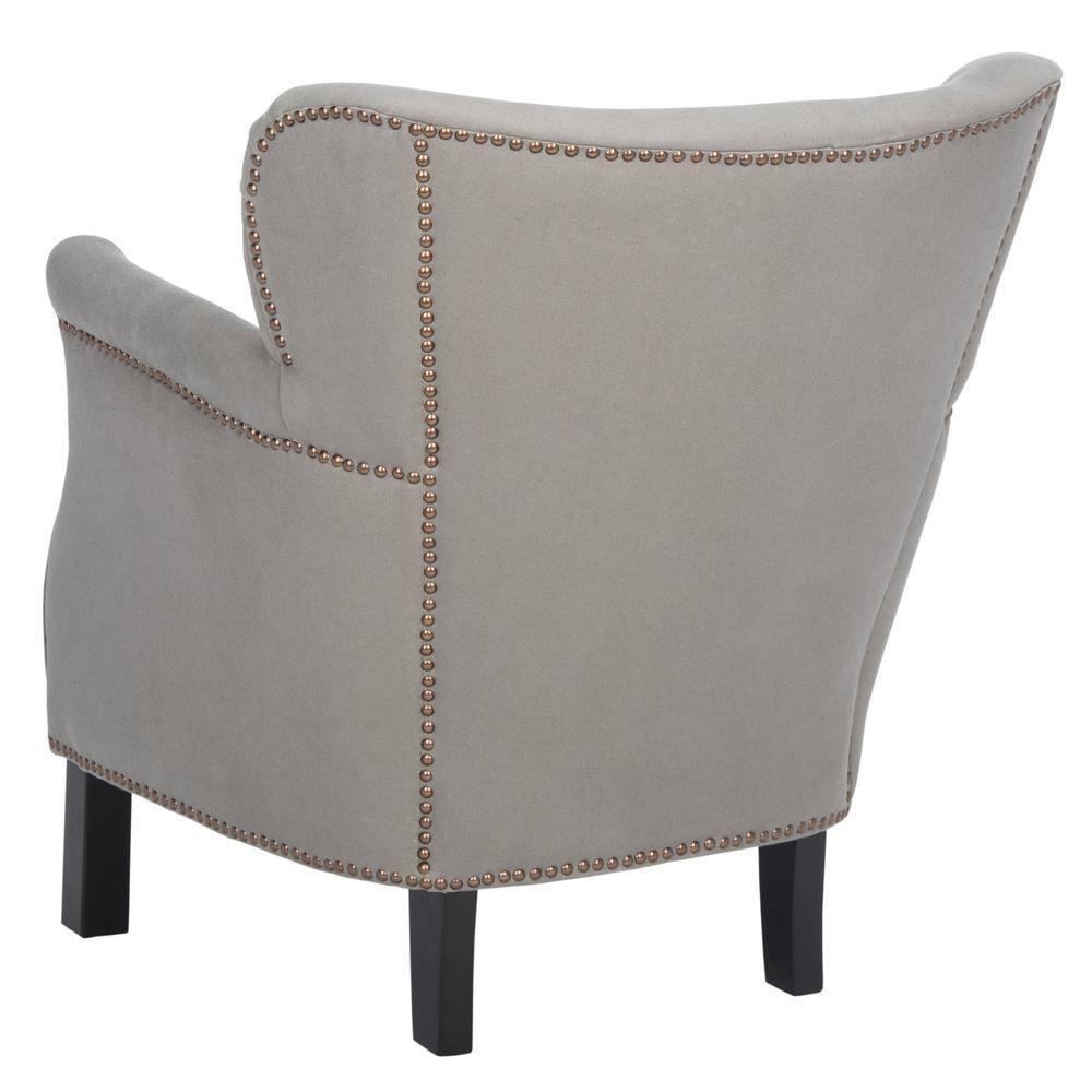 SAFAVIEH Jenny Arm Chair With Silver Nail Head Royal Blue