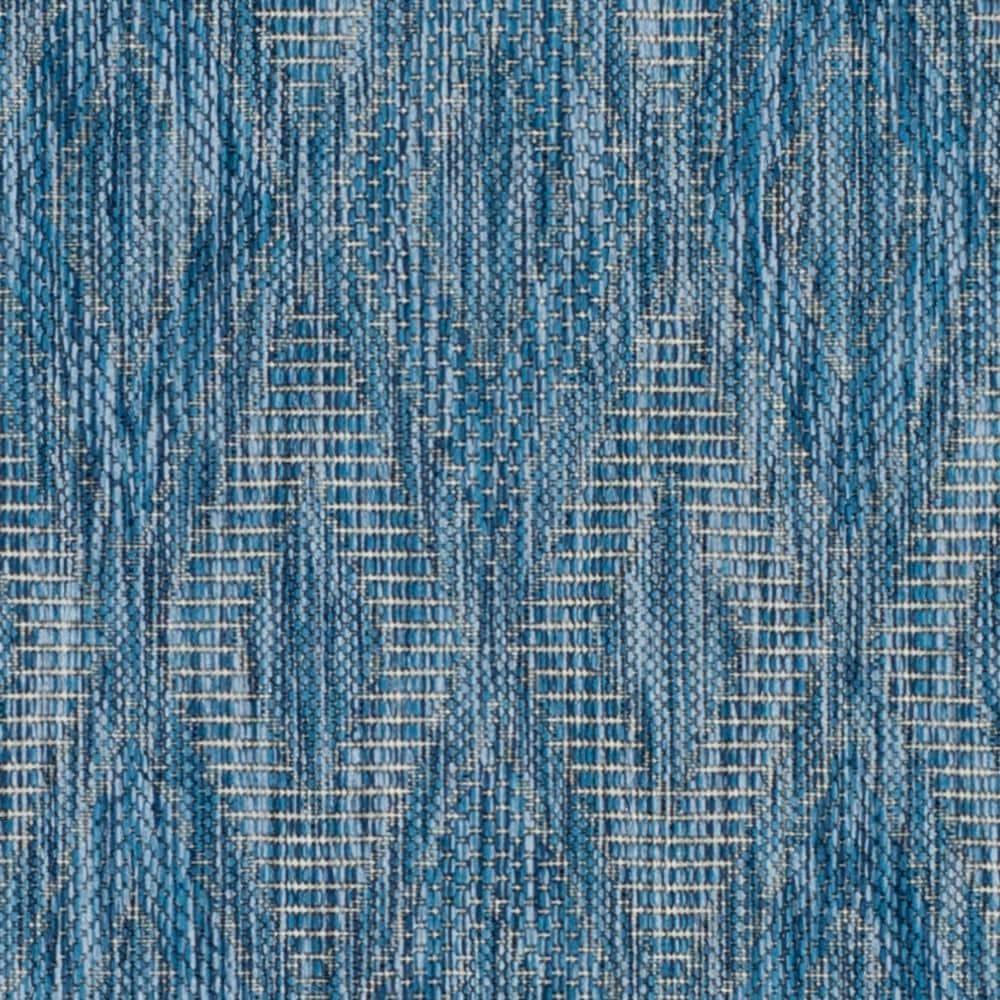 Courtyard CY8522 Power Loomed Indoor and Outdoor Runner Rug - Navy/Navy - 2'3"x12' - Safavieh