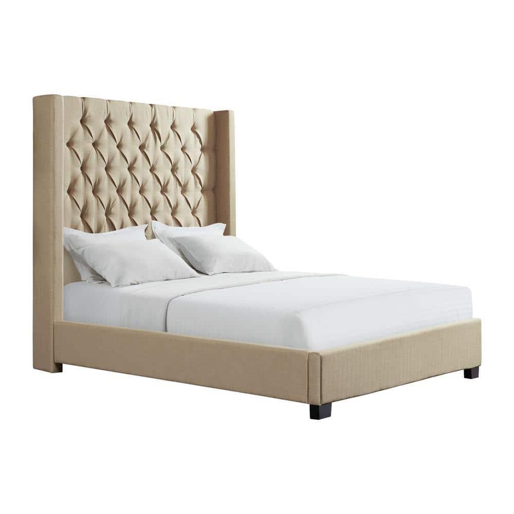 Arden Upholstered Wingback Bed