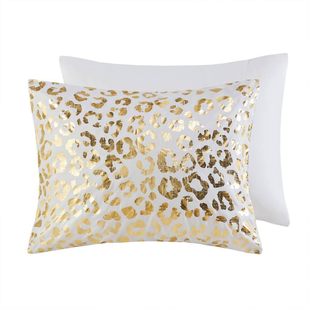 Lillie Metallic Animal Print Comforter Set