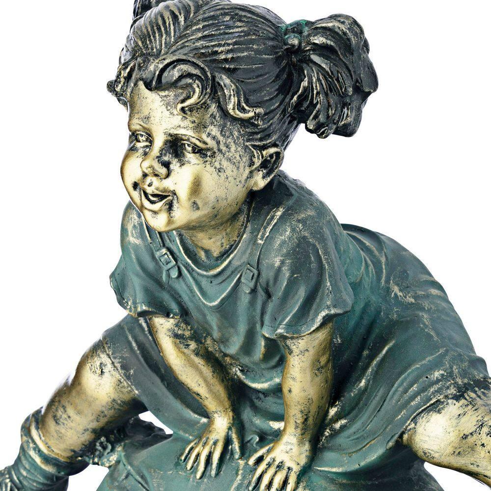 Alpine Corporation Niña Saltando sobre la Estatua Del Niño