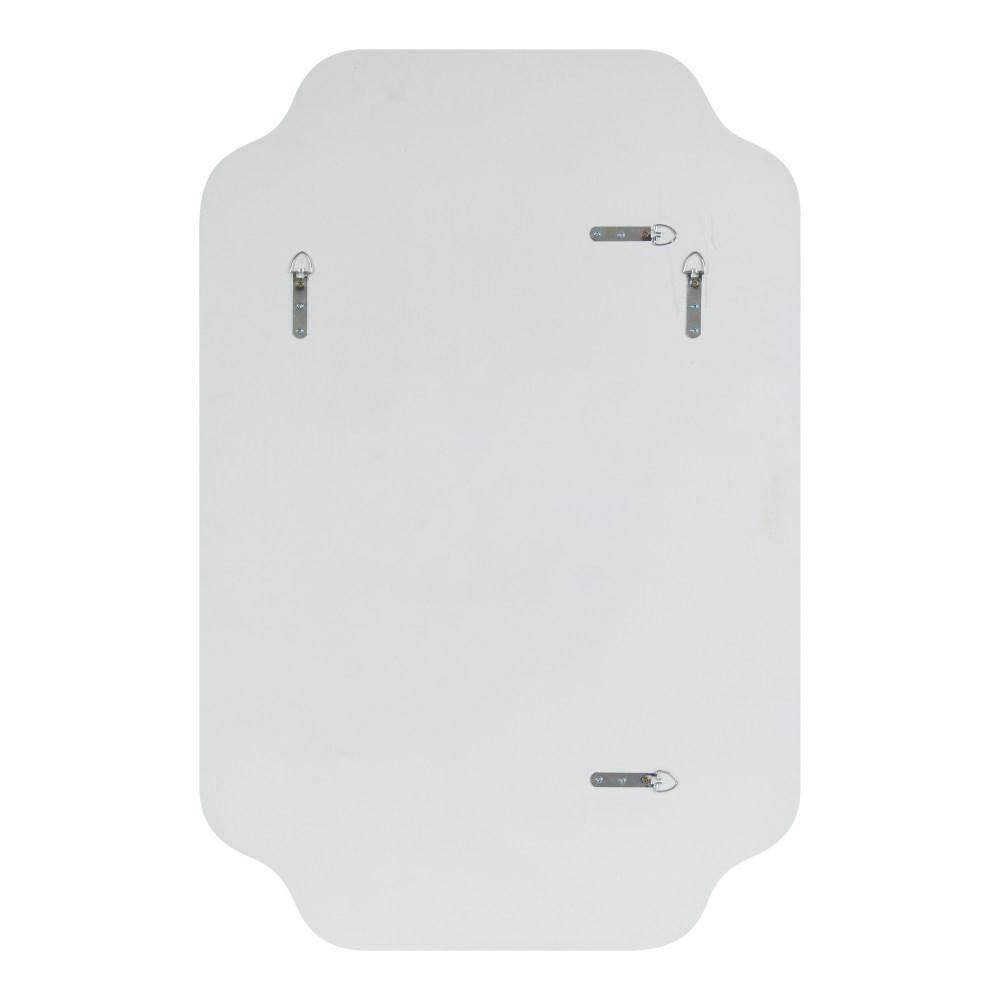 Kate and Laurel Plumley Framed Wall Mirror, 24x36, White