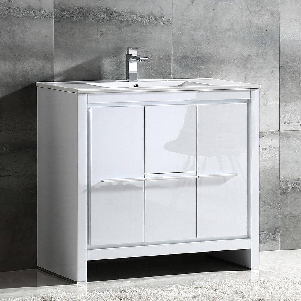 Fresca Allier 36" Free-Standing Single Sink Modern Bathroom Vanity Set