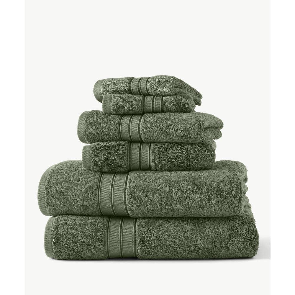 Blue Loom Blue Loom Liam 550 GSM Bleach Friendly 6 Piece Towel Set (Multipack)