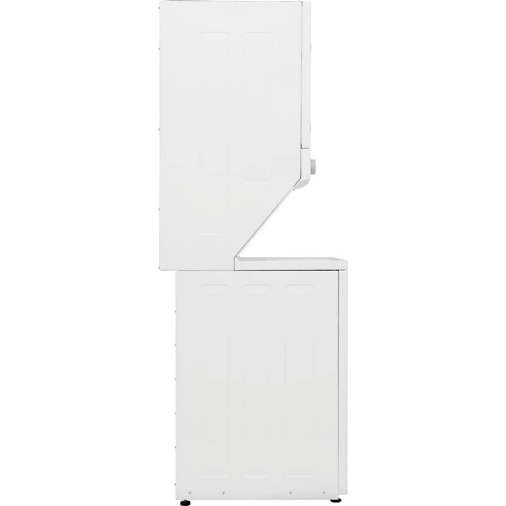 Frigidaire Electric Long Vent Stacked Laundry Center - 3.9 Cu. Ft Washer and 5.5 Cu. Ft. Dryer