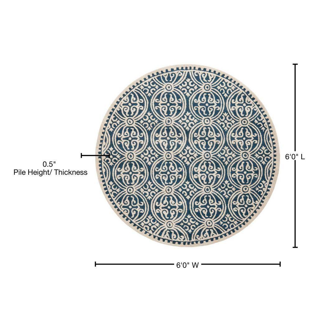 Cambridge CAM123 Hand Tufted Area Rug  - Safavieh