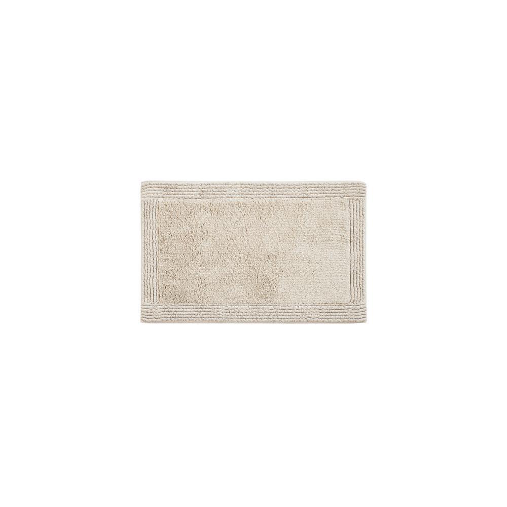 Madison Park 24"x72" Splendor Cotton Tufted Reversible Bath Rug Tan: Machine Washable, OEKO-TEX Certified