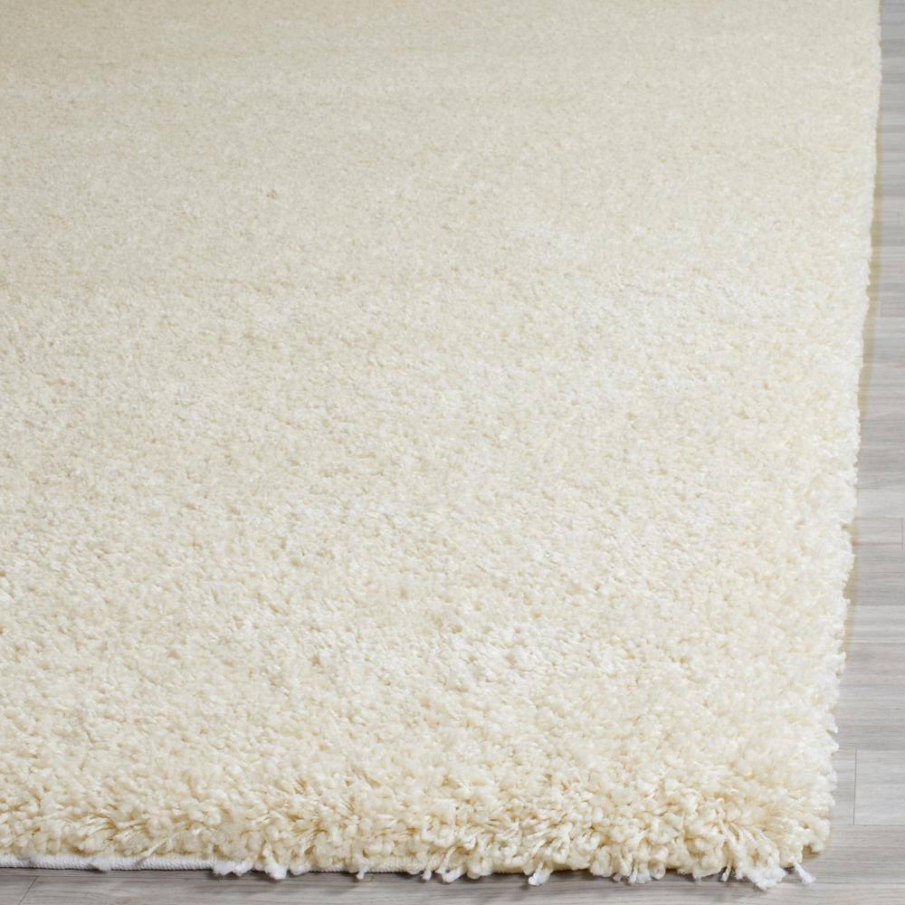 Santa Monica Shag SGN725 Power Loomed Indoor Area Rug - Ivory - 9'x12' - Safavieh