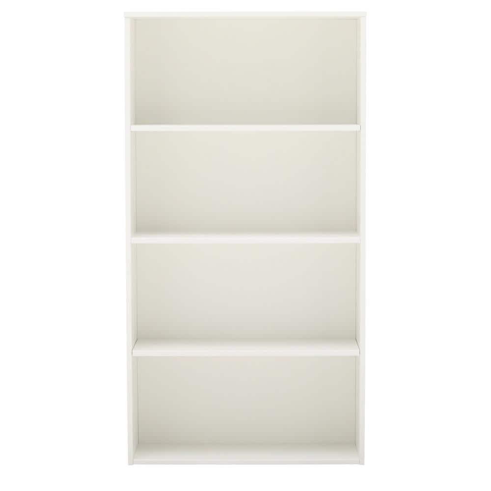 Prado White Adjustable Open Bookcase