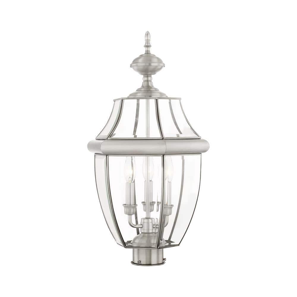 Livex Lighting Monterey 3 - Light Lantern in  Brushed Nickel