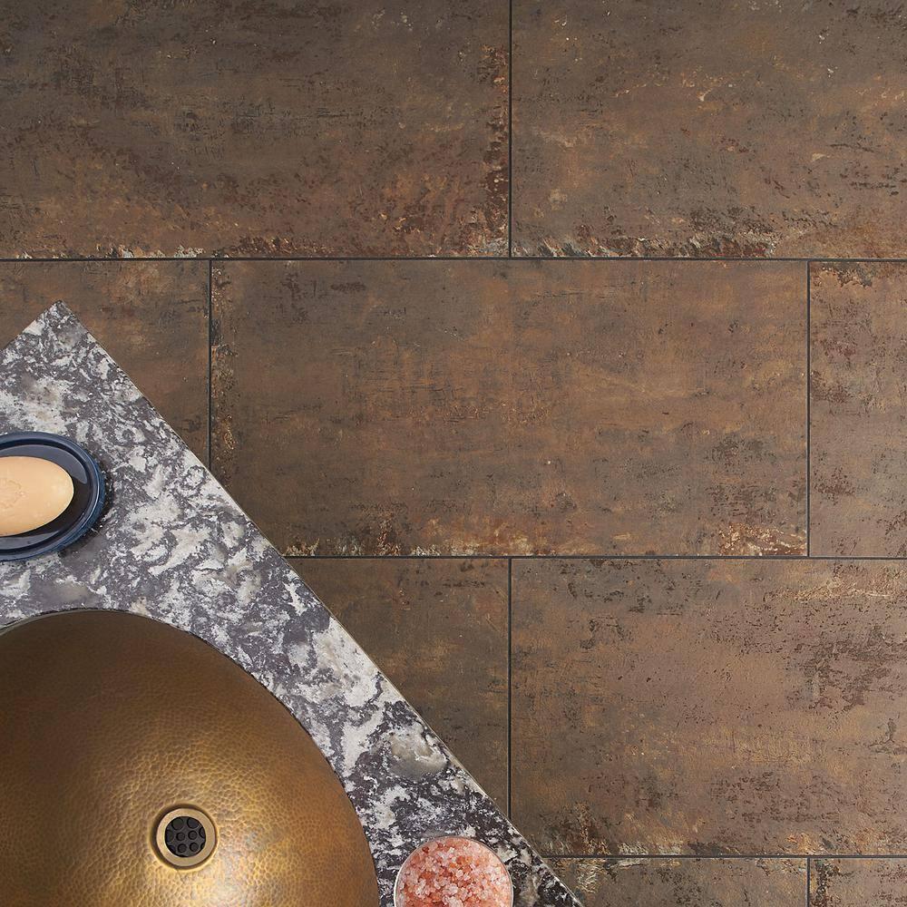 Mantis 11.81 in. x 23.62 in. Matte Porcelain Concrete Look Floor and Wall Tile (13.55 Sq. Ft./Case)