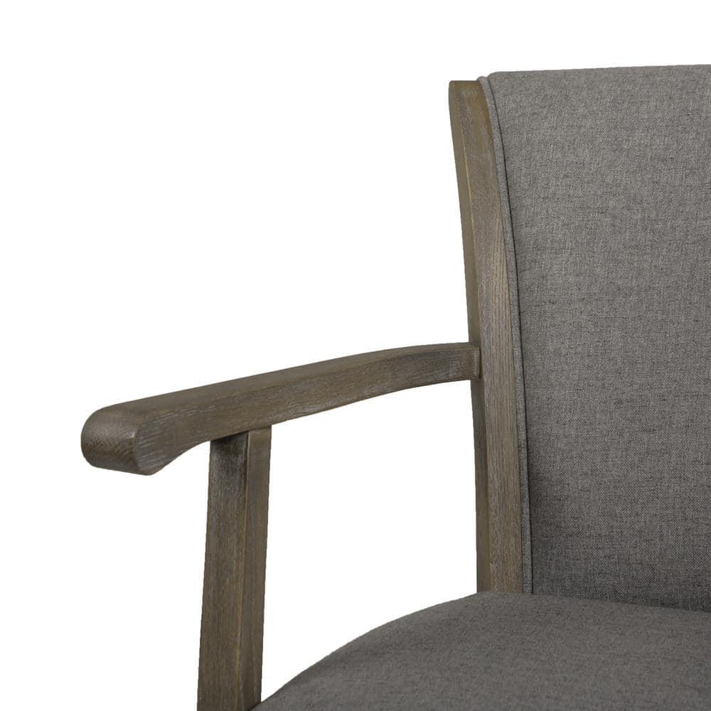 Jennifer Taylor Home Williams 31" Swivel Bar Stool with Armrests Heathered Grey