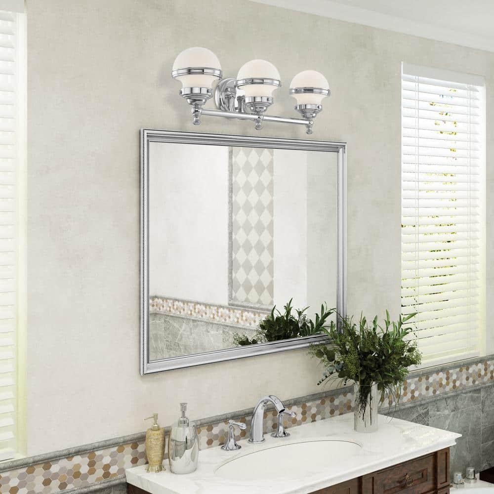 Livex Lighting Oldwick 3 - Light Vanity in  Polished Chrome