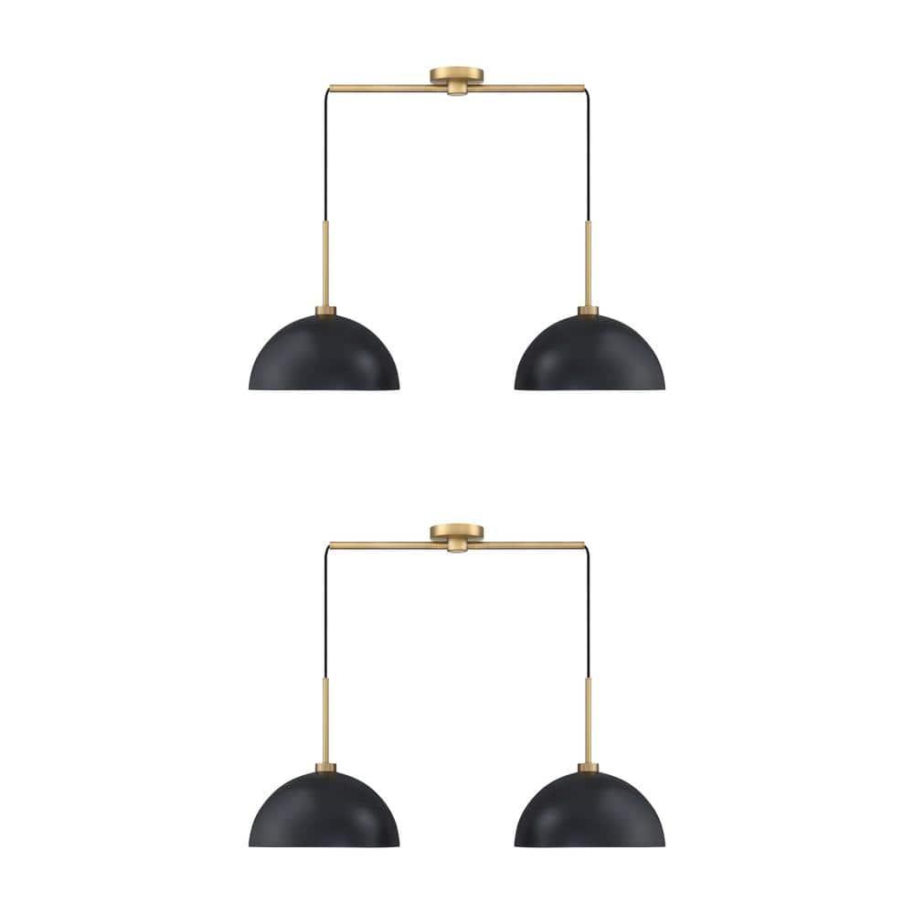Corbo 2 - Light Kitchen Island Dome Pendant 2-Pack Kitchen Island Drum Pendant Light