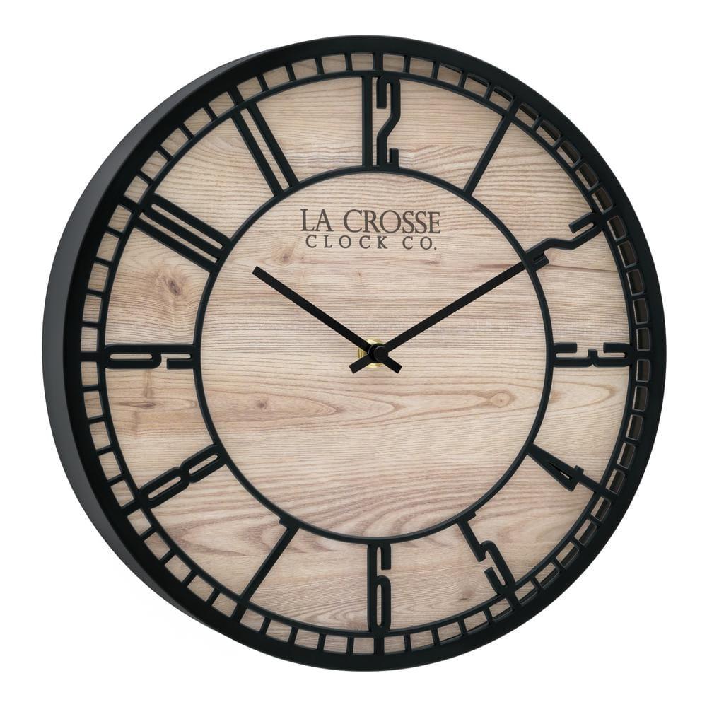 La Crosse Technology 11.5" Quartz Floating Dial Wall Clock