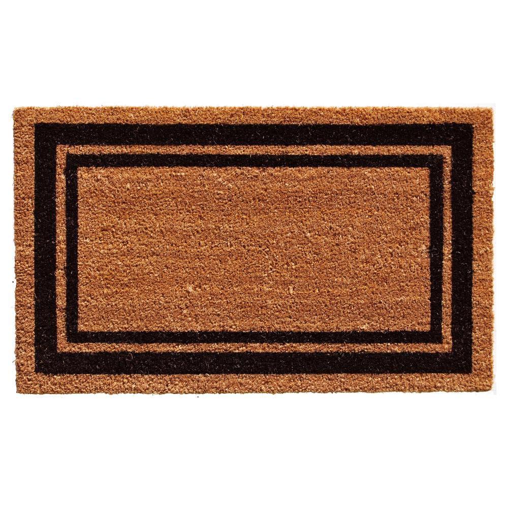 24 x 48 in. Doormat - Natural & Black Border