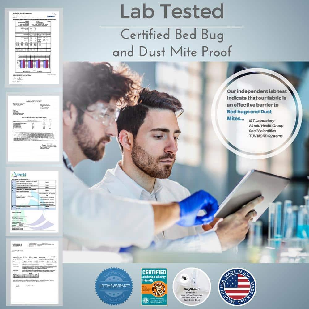 All-Cotton Allergy 9 in. Deep Full Mattress Cover