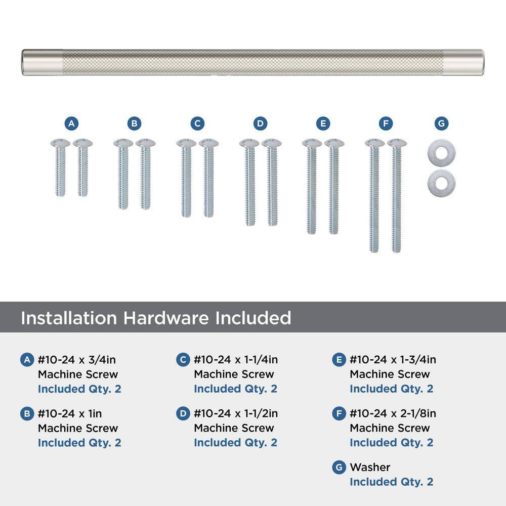 Amerock Bronx 12 inch (305mm) Center-to-Center Polished Nickel Appliance Pull