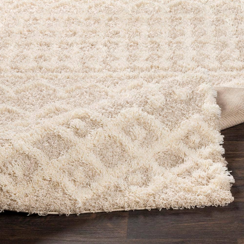 Livabliss Urban Shag Global Moroccan Area Rug,2' x 2'11",Beige