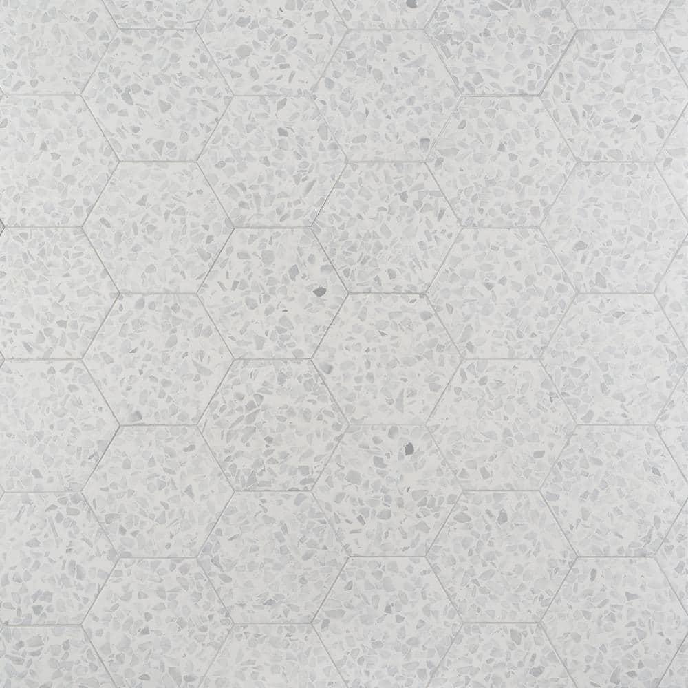 Jurassic Hex 9" Terrazzo Look Porcelain Floor & Wall Tile (8.07 Sq. Ft. / Case)