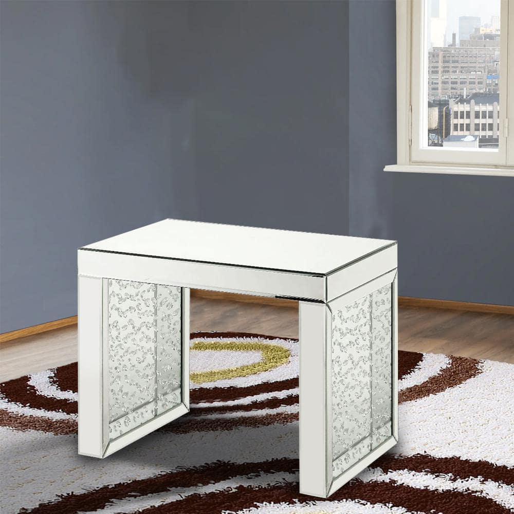 ACME Nysa Rectangular Accent Table in Mirrored