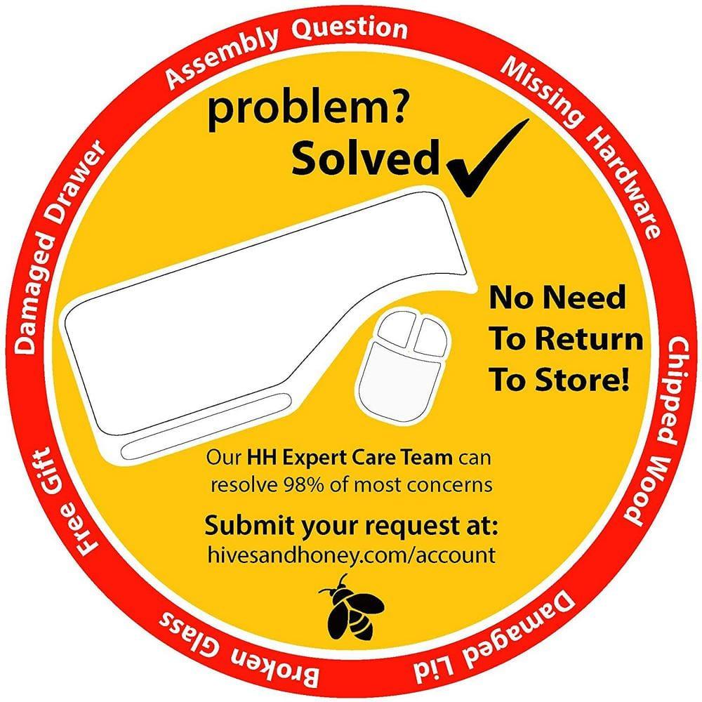 Hives & Honey Women's Chelsea Wood Jewelry Storage Armoire with Mirror Doors in Walnut