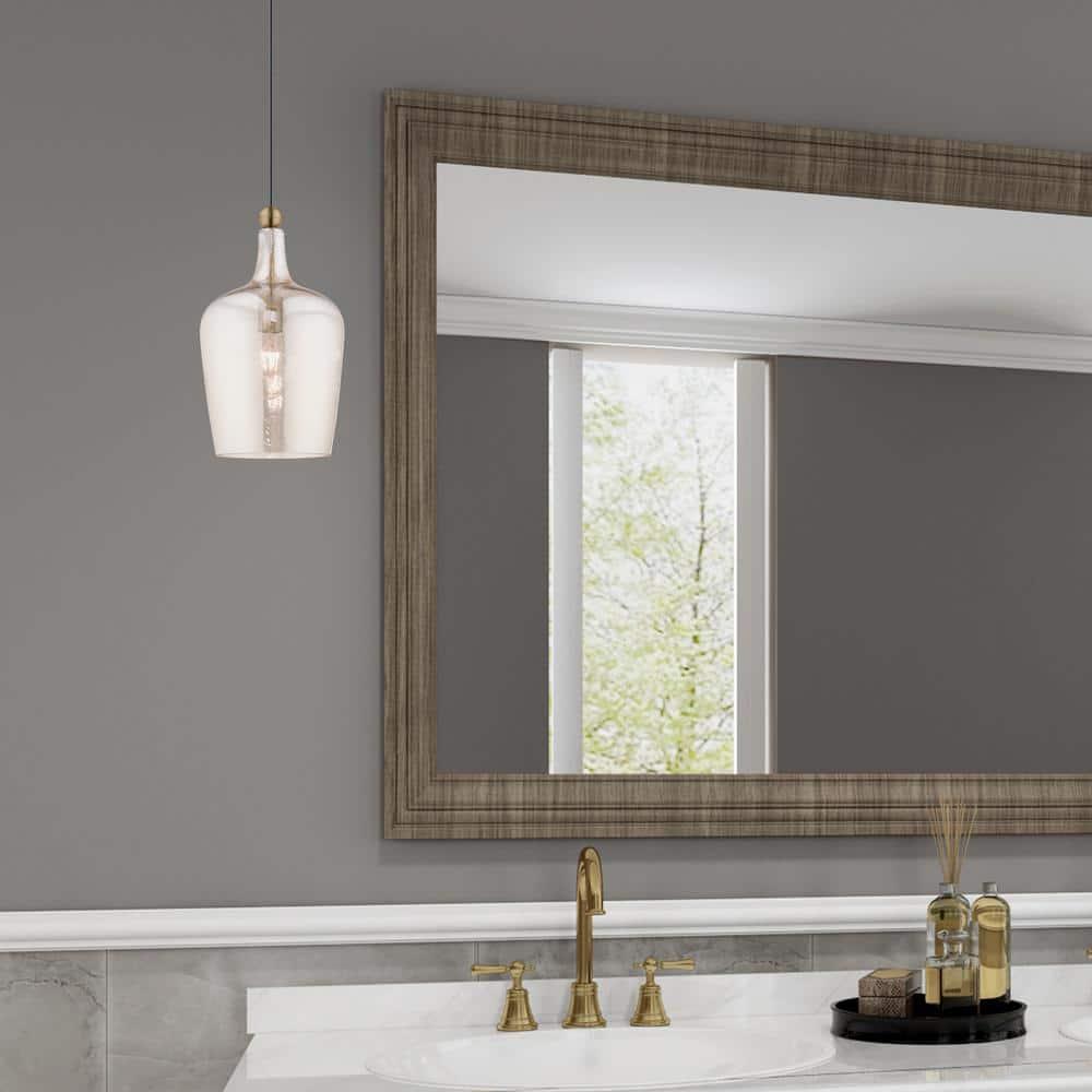 Livex Lighting Art Glass 1 - Light Pendant in  Antique Brass