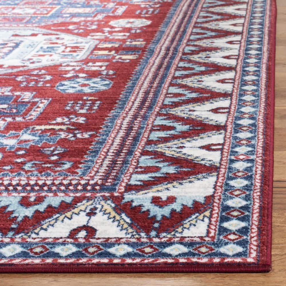 SAFAVIEH Kazak Collection KZK118R Red / Blue Rug