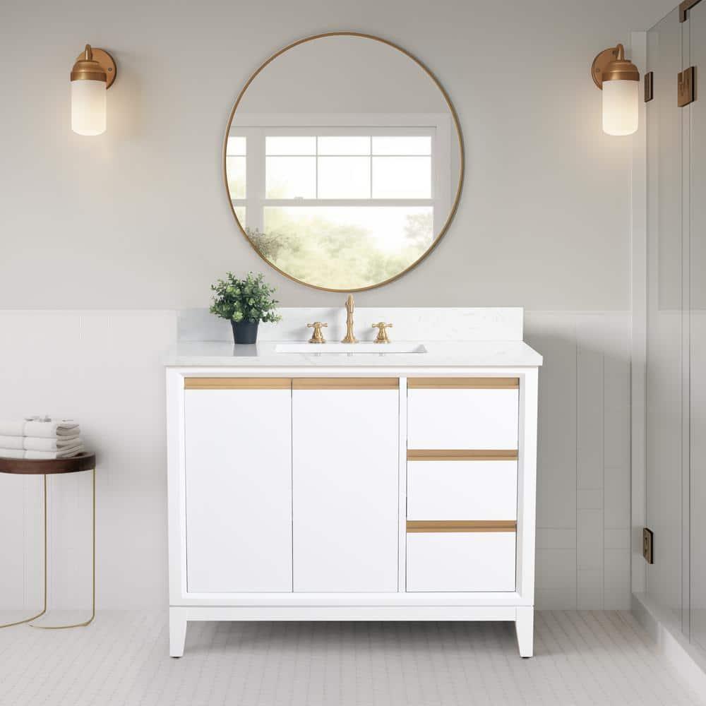 42 Single Bathroom Vanity with Top