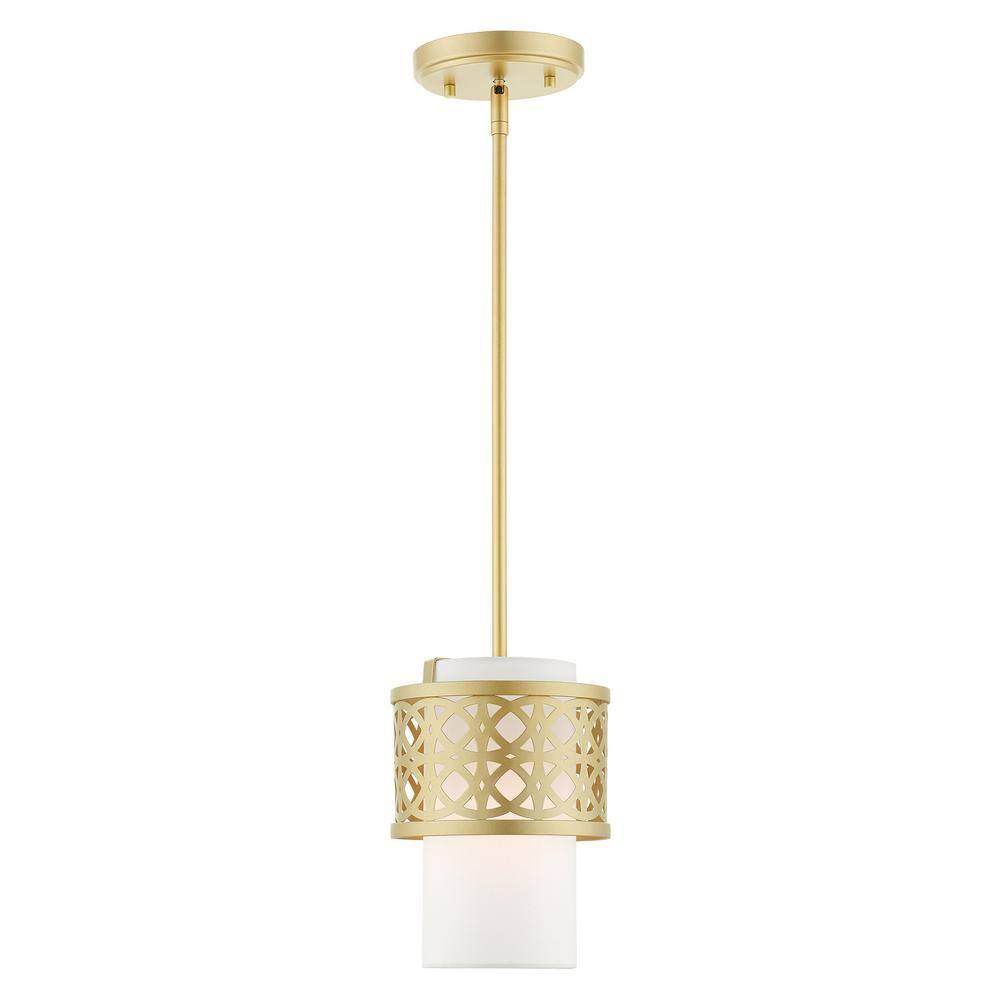 Livex Lighting Calinda 1 - Light Pendant in  Soft Gold