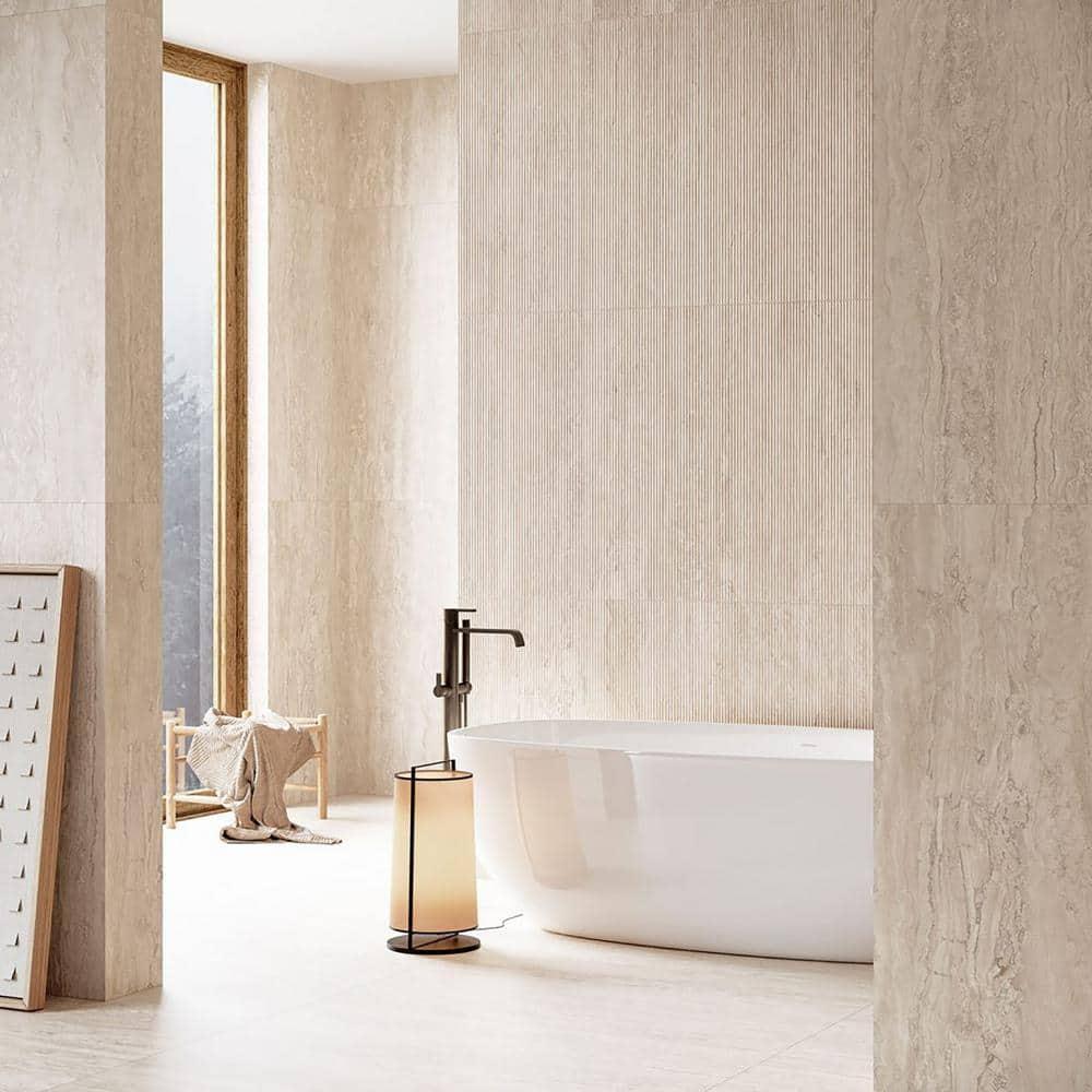 Spanish Marmol Porcelain 12" x 24" x 9mm Floor and Wall Tile Case(5 PCS, 10.76 Sq. Ft.)