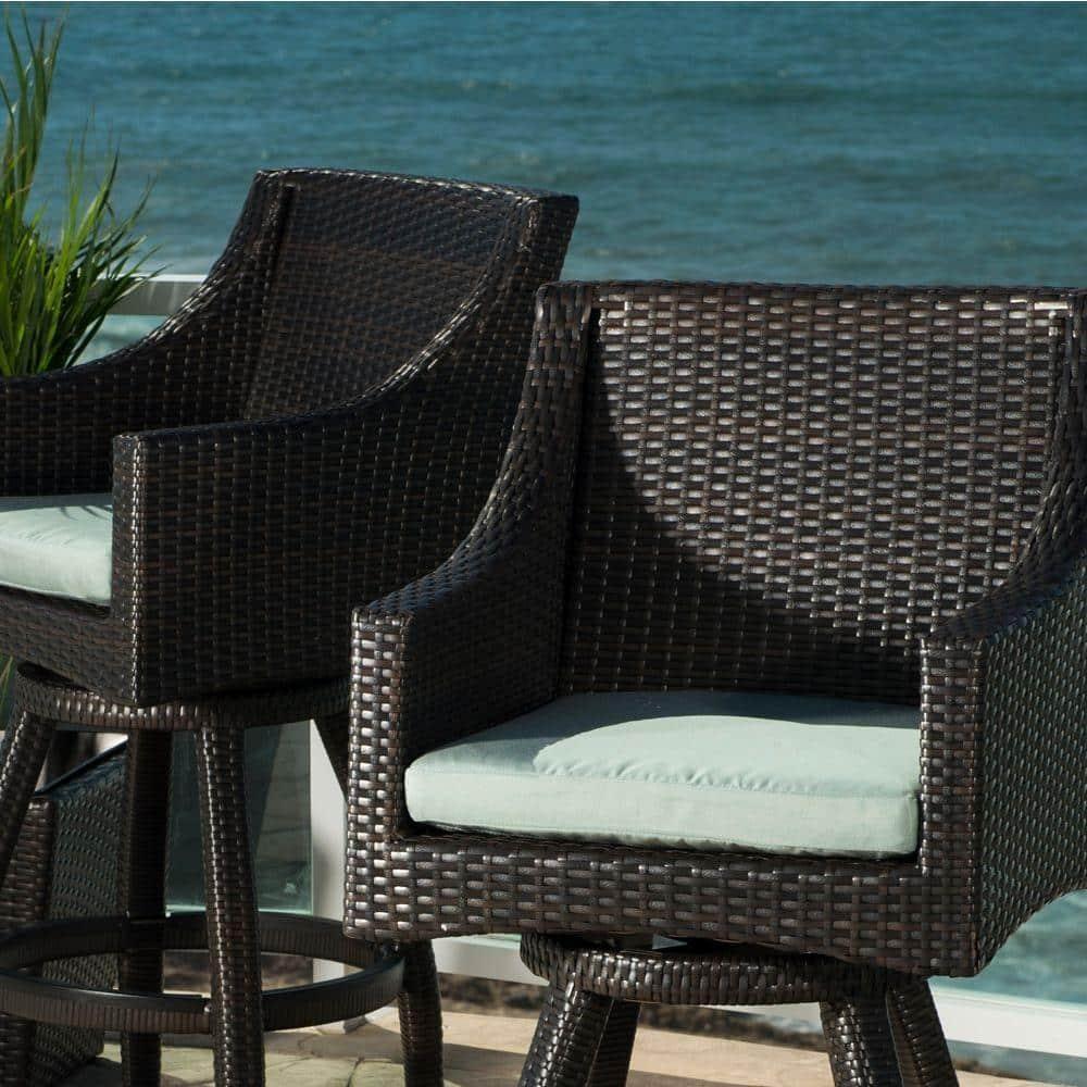 Wildon Home® Fionnula 30" Patio Bar Stool With Sunbrella Cushion Covers (Set of 2)